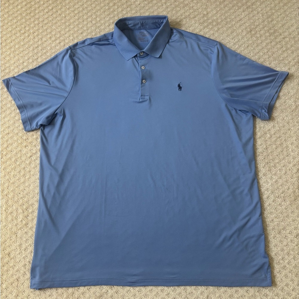 Ralph Lauren Blue Polo Shirt Classic Style
